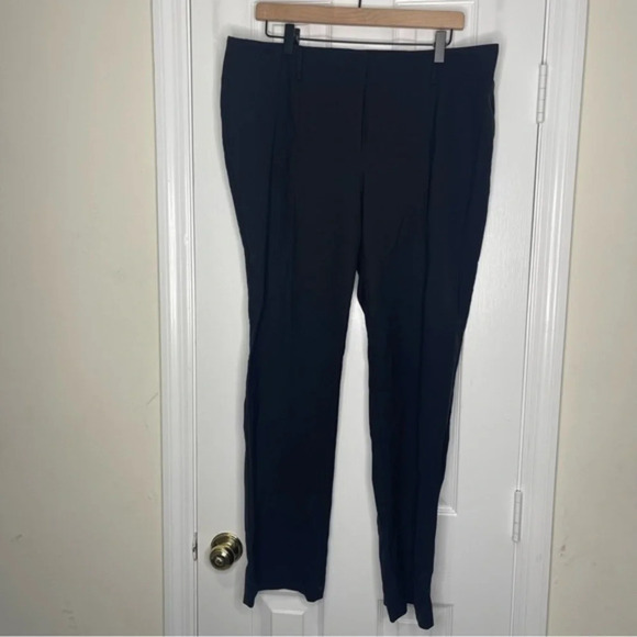 Ann Taylor Black Dress Office Pants Size 14 Nylon/Spandex Blend - Picture 1 of 10
